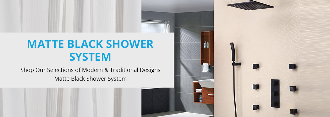 Matte Black Shower System